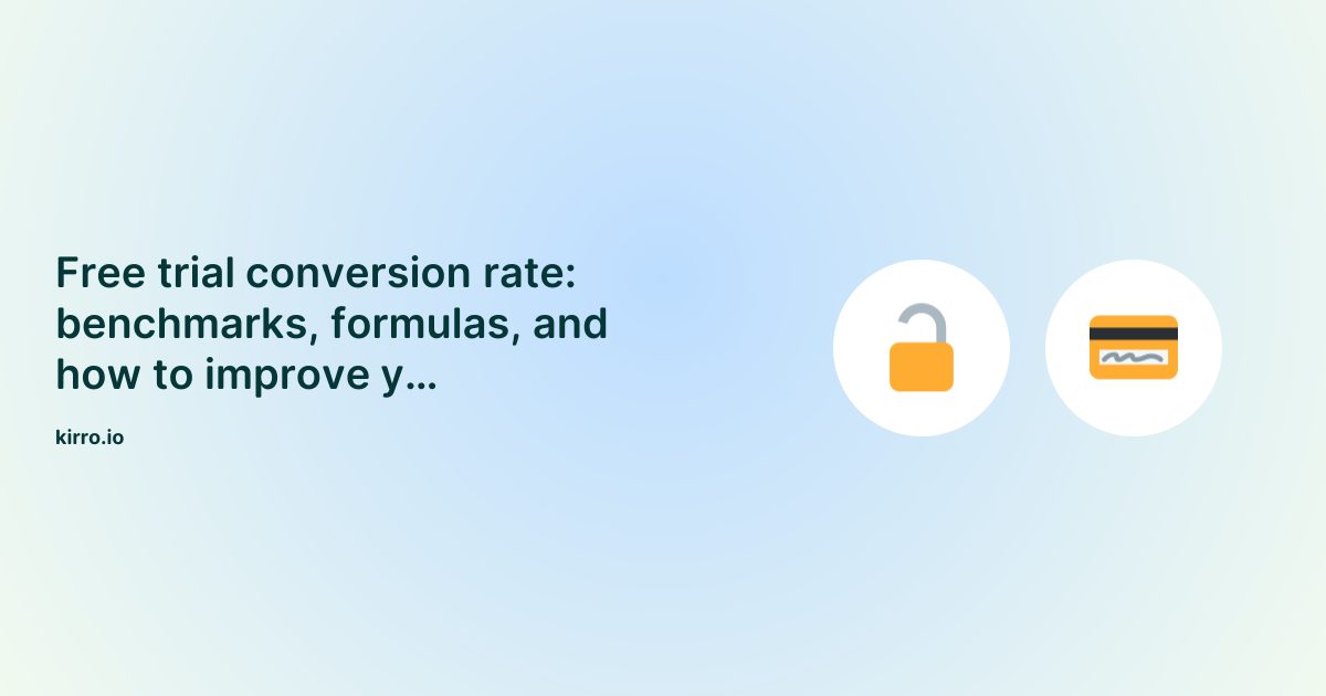 Free Trial Conversion Rate Benchmarks (2026)